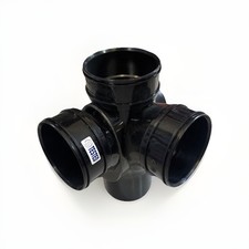 Soil & Vent Triple Socket SOLVENT Corner Branch Junction 92.5° 110mm