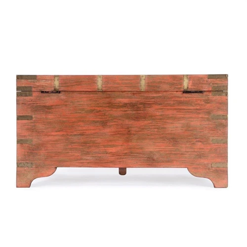 Butler Specialty Company Nador Wood Storage Trunk Coffee Table In Pink - Picture 5 of 10