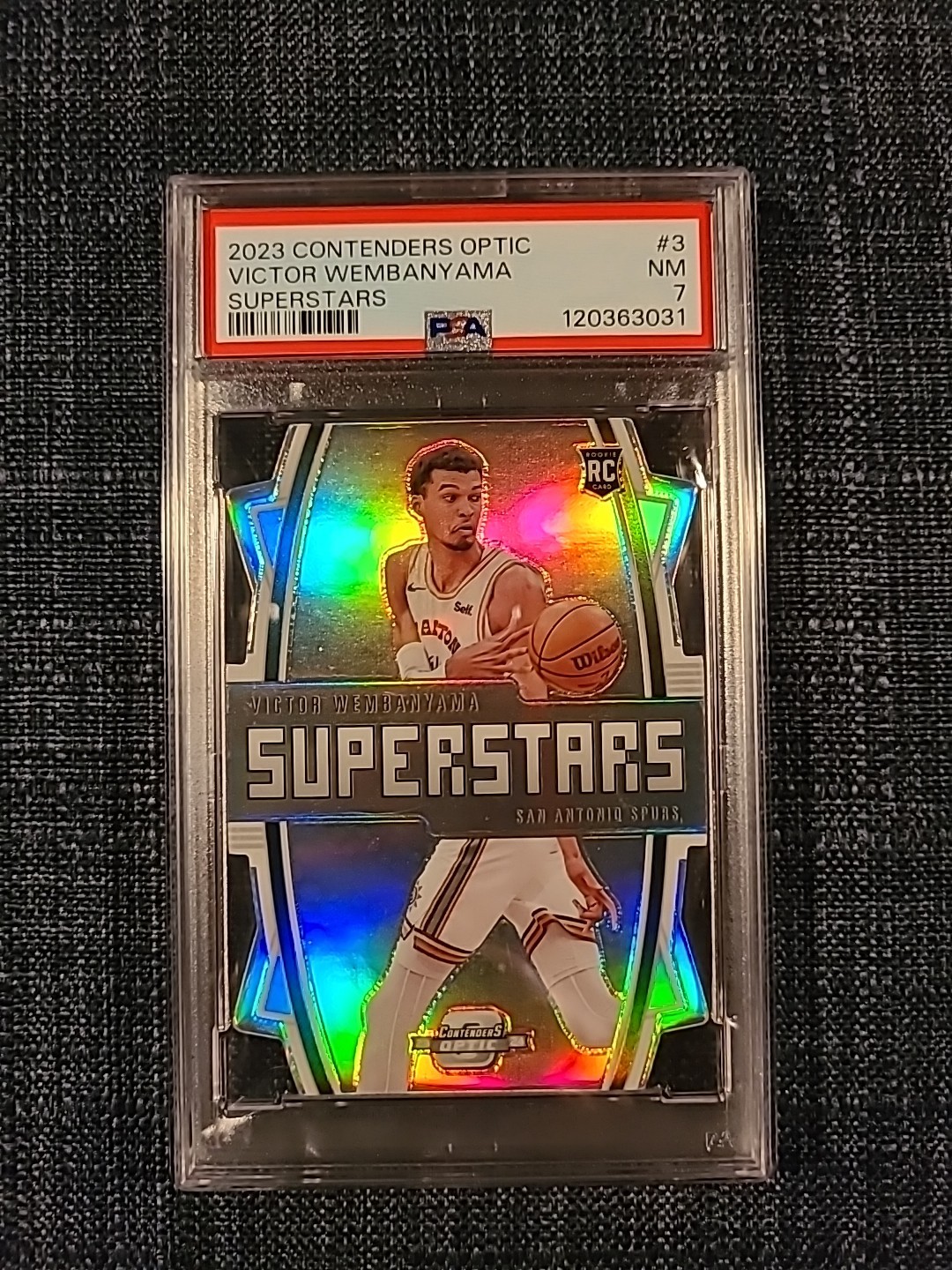 2023 PANINI CONTENDERS OPTIC SUPERSTARS #3 VICTOR WEMBANYAMA