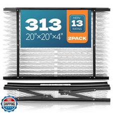 2-Pack 313 Replacement Filter for Aprilaire 313 Whole House MERV 13 20x20x4