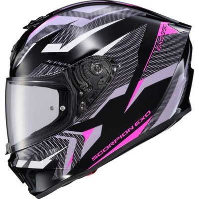ScorpionEXO EXO-R330 Full Face Helmet - Saga - Black/Pink/Purple - Small 33-2113
