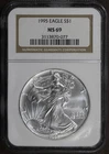 1995 (MS69) American Silver Eagle $1 ASE NGC