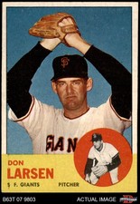 1963 Topps #163 Don Larsen Giants 7.5 - NM+