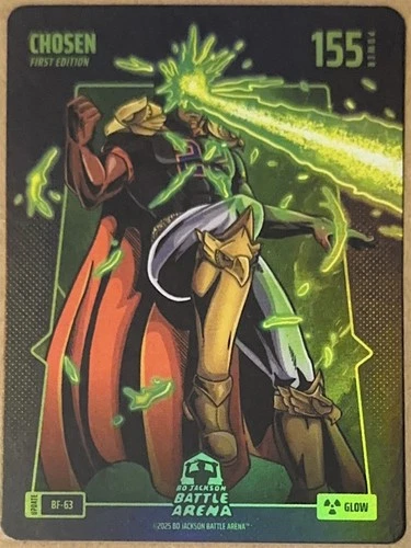 2025 Bo Jackson Battle Arena Alpha Update - Chosen (Juan Soto) - Glow Battlefoil