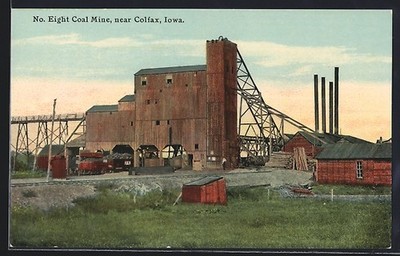 Ansichtskarte Colfax, IA, No. 8 Coal Mine 