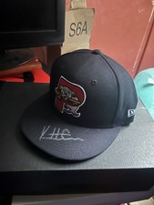 Kutter Crawford Portland Sea Dogs Game Worn Fitted Hat ( Signed )