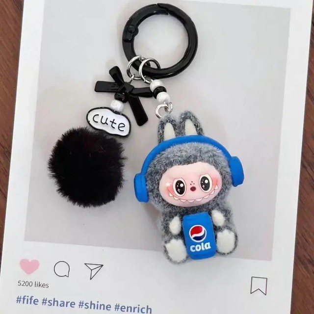 Coca-Cola Character Series Keyring - Ivory Plush Toy