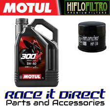 Oil and Filter for Aprilia 1100 V4 Tuono RF E4 ABS 2018 MOTUL 300V & Hiflo