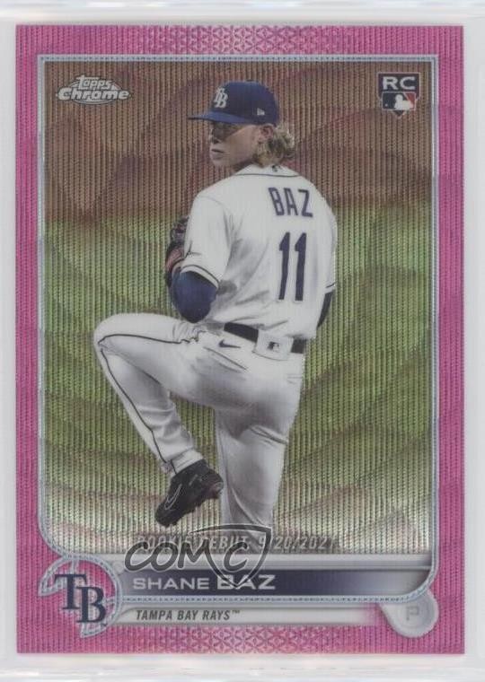 2022 Topps Chrome Update Rookie Debut Pink Wave Refractor Shane Baz #USC175 0vf5