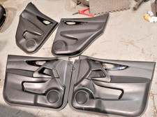 2014 NISSAN QASHQAI J11 4 X DOOR CARD SET KIT BLACK/GREY TRIM CODE G OEM