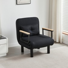 4 in 1 Convertible Sofa Bed  Lounge Sleeper Chair w/Adjustable Backrest, Cushion