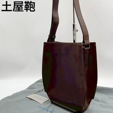 Tsuchiya Kaban Brown Leather Crossbody Bag Genuine Oil Nume Unisex Excellent