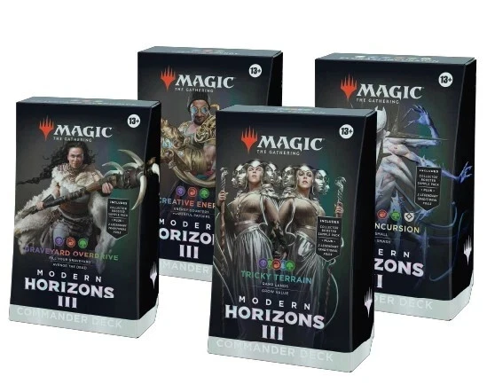 MTG Magic Modern Horizons III #3 Commander Deck Set of 4 Commander Decks SEALED!