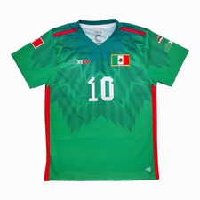 Mexico home classic with #10 green soccer jersey unisex
