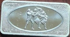 1973 Patrick Mint July 4th Spirit of ’76 1oz .999 Fine Silver Vintage Art Bar