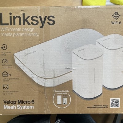 Linksys Velop Micro 6 Dual Band Mesh WiFi System 3 Stk weiß