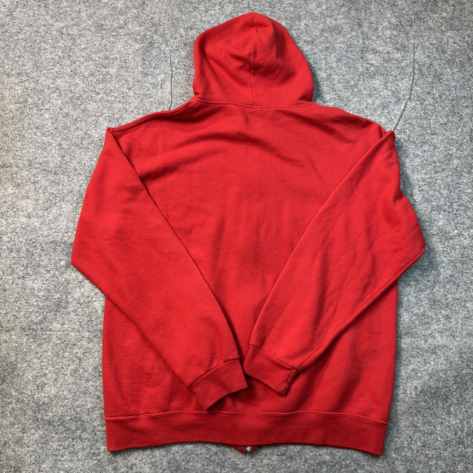 Unbranded Men’s Red Pull Over Basic Essential Zip… - image 4