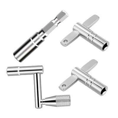 Drum Key Set, Speed Key, Standard Keys And Drill Bit Medium 