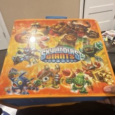 Skylanders Giants Blue Carrying Case w/ Handle, Clear Dividers  Partitions