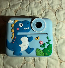 Instant Print Digital Kids Camera Toy Child's Gift - Blue Dinosaur