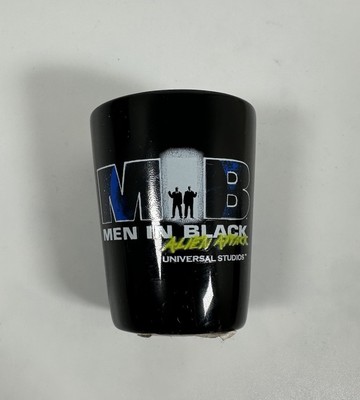 NEW Universal Studios Orlando Florida Men in Black Alien Attack Black Shot Glass