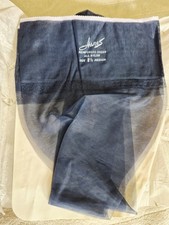 Vintage 1 Pair Blue HANES STOCKINGS Size 8 1/2 Med Reinforced Sheer Nylon Read