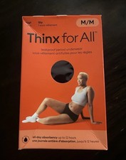 Thinx For All Period Underwear Brief Slip All-Day Absorbency Size M - Black