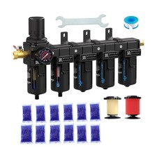 NEWPO 3/8 Inch NPT 5 Stage Air Drying System,air Pressure Regulator with 5 6528