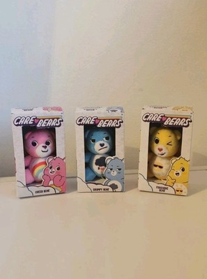 Basic Fun Mini Micro Care Bears 3 Zoll Lucky, Cheer, Grumpy und Funshine