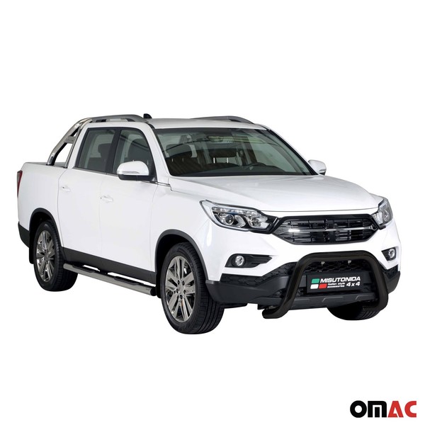 FrontbüGel FrontschutzbüGel FüR Ssangyong Musso 2023-2026 ø76Mm Stahl Schwarz-image