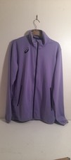 ASICS Womans Track Jacket Trail Running Full Zip Lilac Purple Small