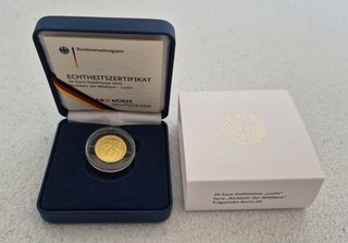 20 Euro Gold 2025 LUCHS Etui Zertifikat Prägestätte A
