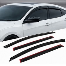 Window Visor Rain Guard 4pcs For Acura Integra 2022-2024 Tape-on Dark Smoke
