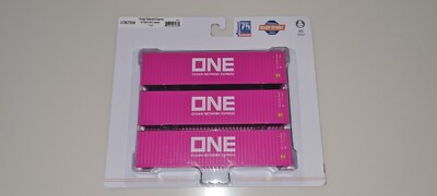 Athearn ATH27039 ONE (Ocean Network Express) 40' High-Cube Container 3er Pack