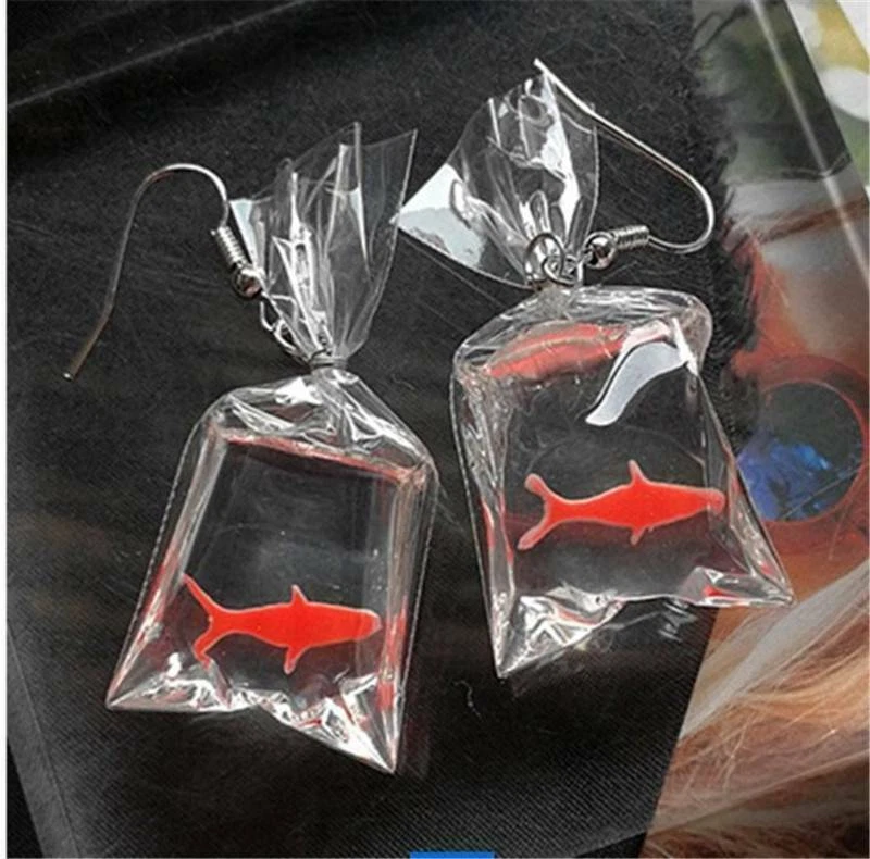 Fish in a Bag Earrings –