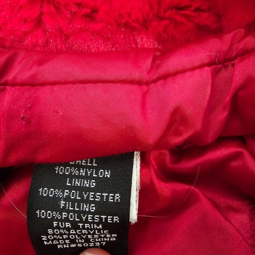 Baby Phat Coat Girls 7 Hoodie Fur Trim Quillted Pocket Pink Puffer Jacket - Picture 8 of 11