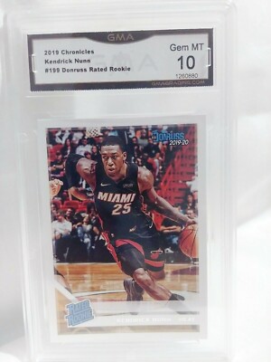 2019 Chronicles Kendrick Nunn #199 Donruss Rated Rookie GMA 10