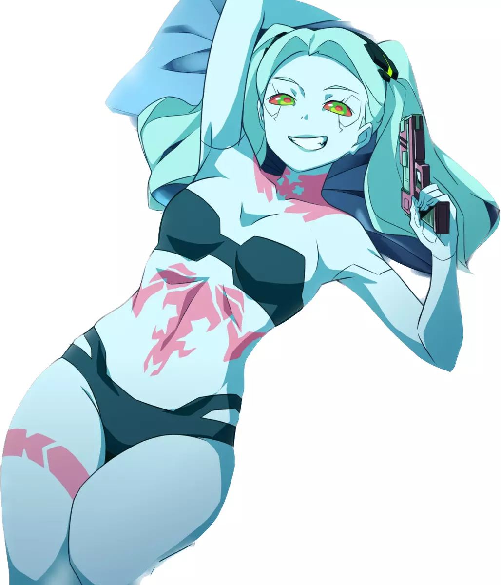 Cyberpunk Edgerunners Rebecca Anime Girl Sticker Vinyl Decal Phone