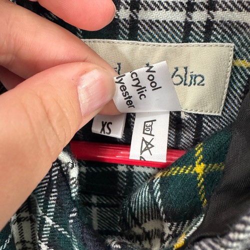 O'Neil Of Dublin Plaid Hooded Poncho Cape Kids XS Wool Blend Tartan Heritage - Picture 3 of 6