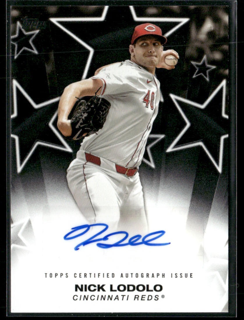 2025 Topps Series 1 Baseball Nick Lodolo Baseball Stars Black Auto /10