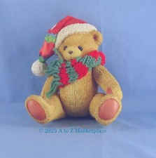 Cherished Teddies Jointed Bear Musical 903337 Plays Jingle Bells NIB Old Stock