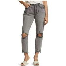 FRAME Le Garcon Mid-Rise Jeans Grey 27