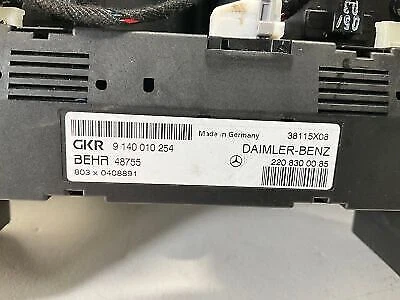 03-06 MERCEDES-BENZ CLASE S S430 calentador de aire acondicionado delantero evaporador caja climática Foto 4 de 4