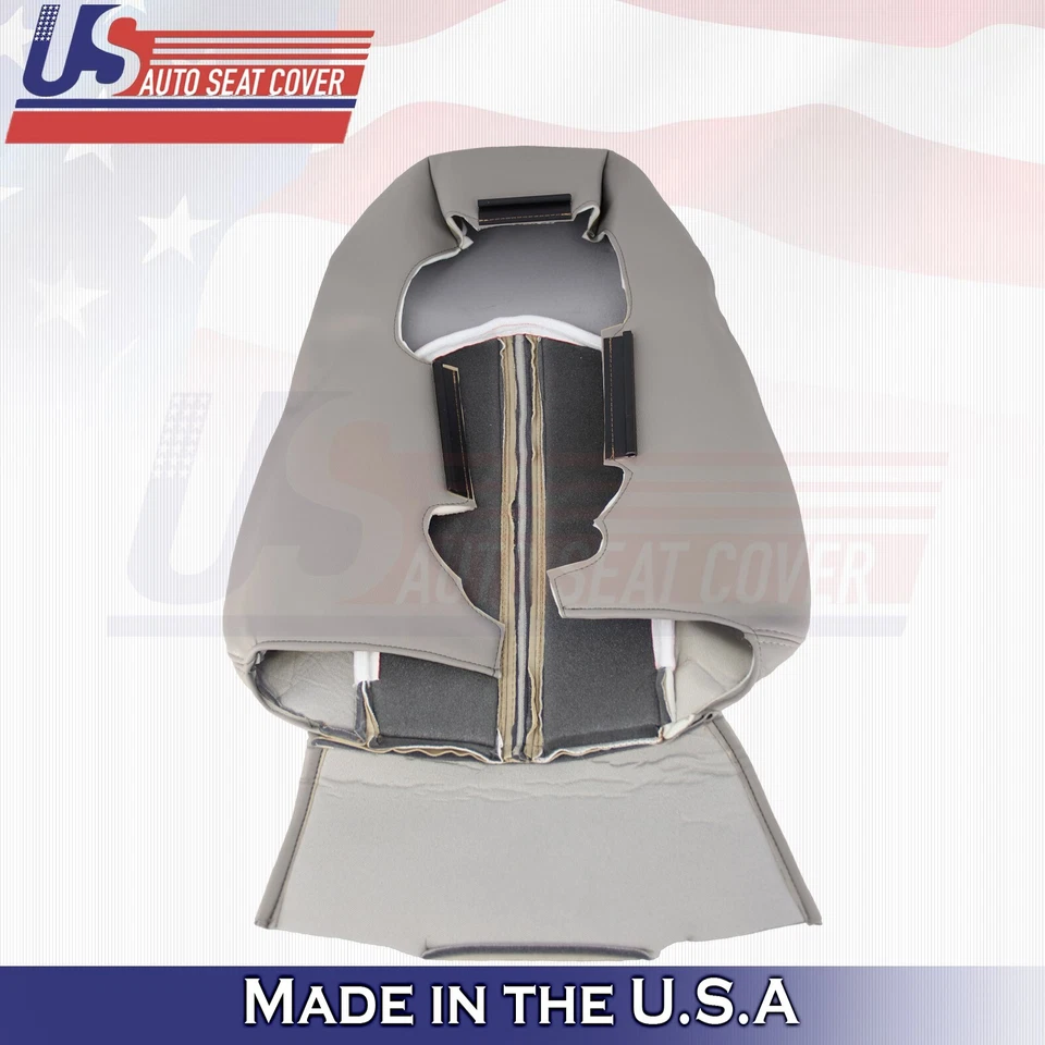 Cubiertas de asiento de cuero grises delanteras 2 superiores e inferiores para Cadillac CTS 2008 a 2013 Foto 4 de 4