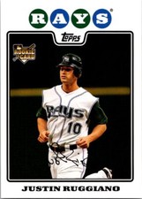 2008 Topps Justin Ruggiano #289 Tampa Bay Rays Rookie