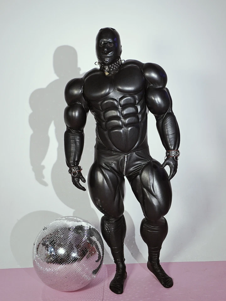 TRAJE MUSCLE NEGRO / COSPLAY / HALLOWEEN Foto 2 de 4