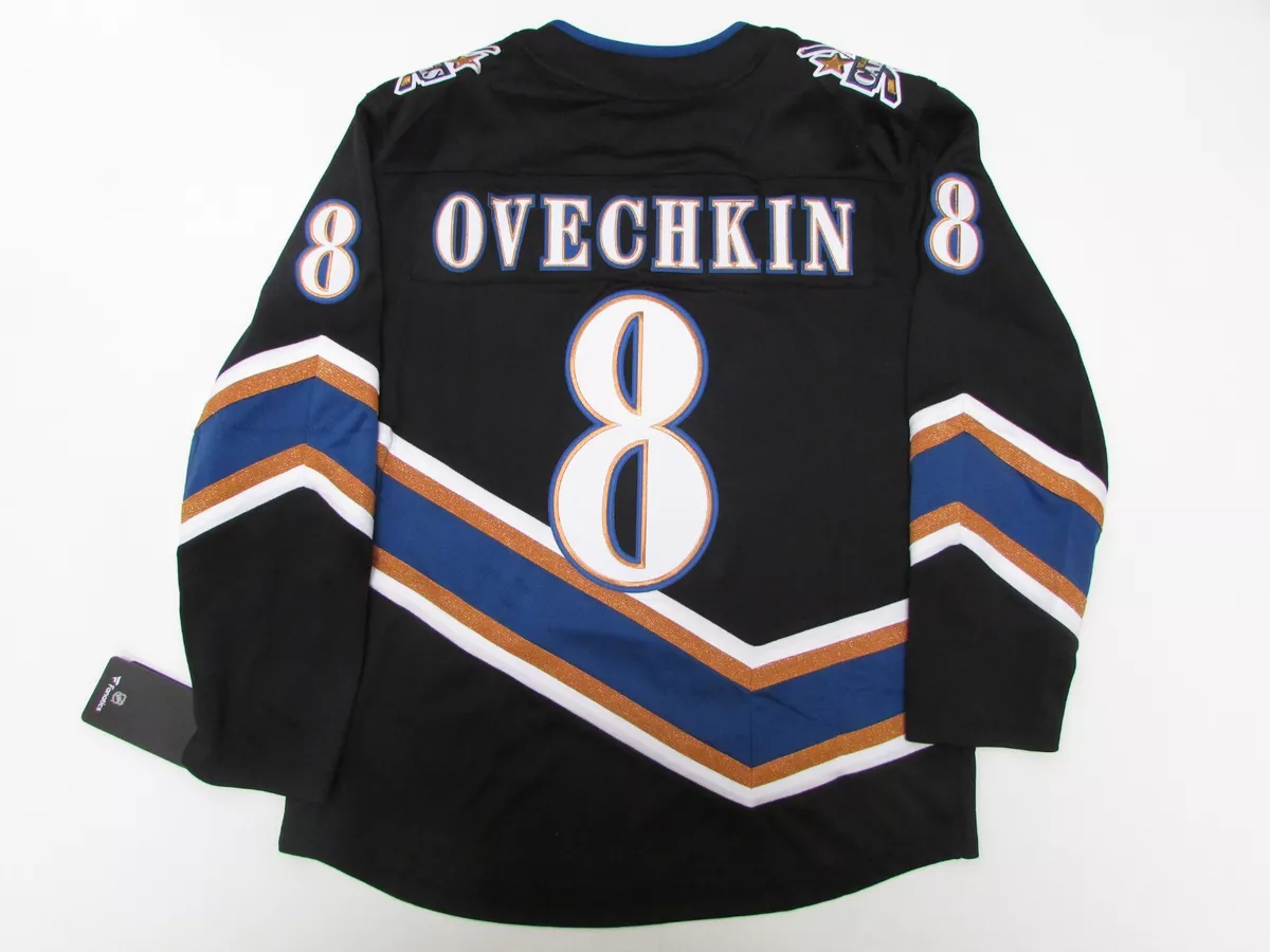 Washington Capitals 8 Alex Ovechkin Reverse Retro Navy Hockey Jersey Size XL