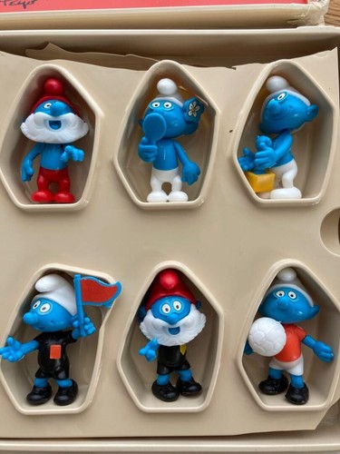 Vintage 1990 The Smurfs Kinder Surprise Play Set Figures Toy w/ Box Rare AS-IS - Picture 4 of 10