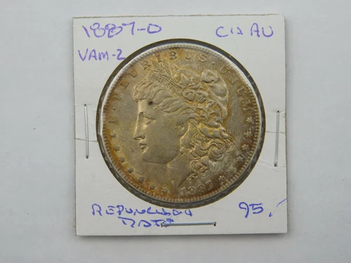 1887 O United States Morgan Silver Dollar VAM-2 Choice AU (#1335)