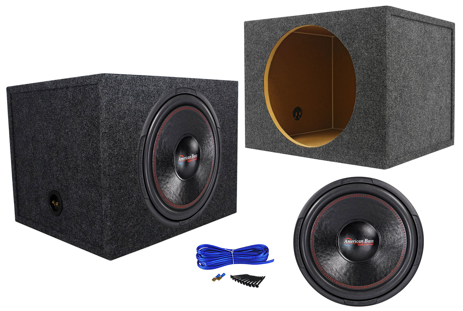 Автомобильный аудио сабвуфер American Bass XD-1544 мощностью 2000 Вт 15 + Герметичный корпус Sub Box